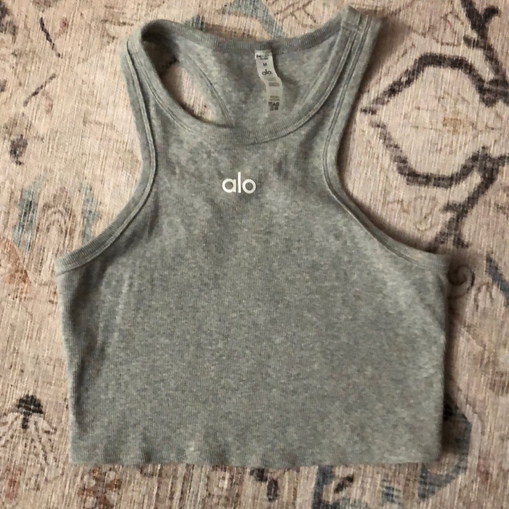 ASPIRE TANK - DOVE GREY HEATHER Alo Yoga